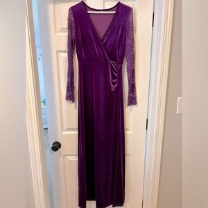 Velvet evening dress